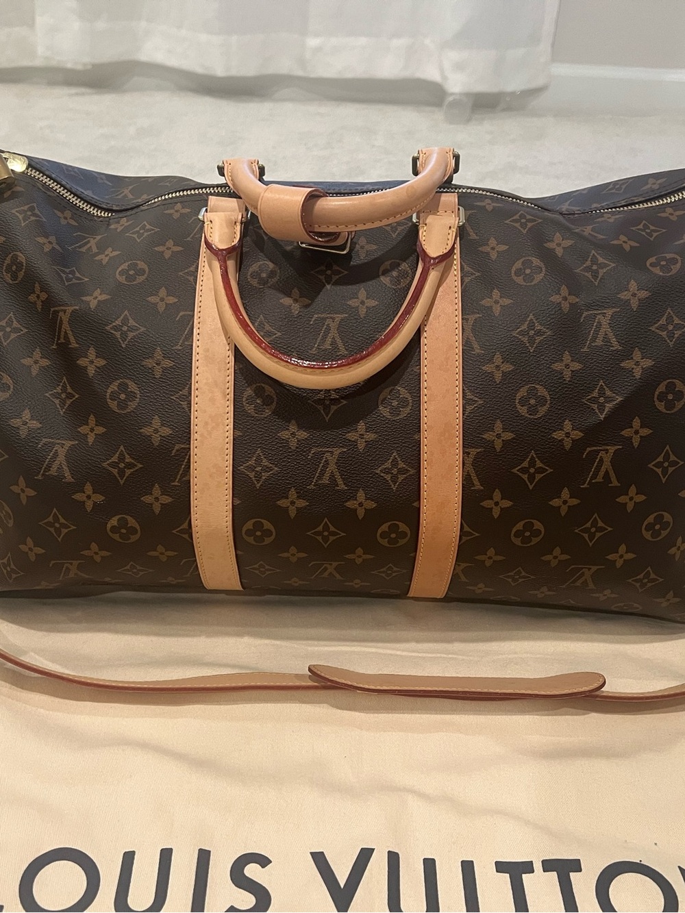 Louis Vuitton Monogram Canvas Duffel with Natural Vachetta Trim - Picture 2 of 8